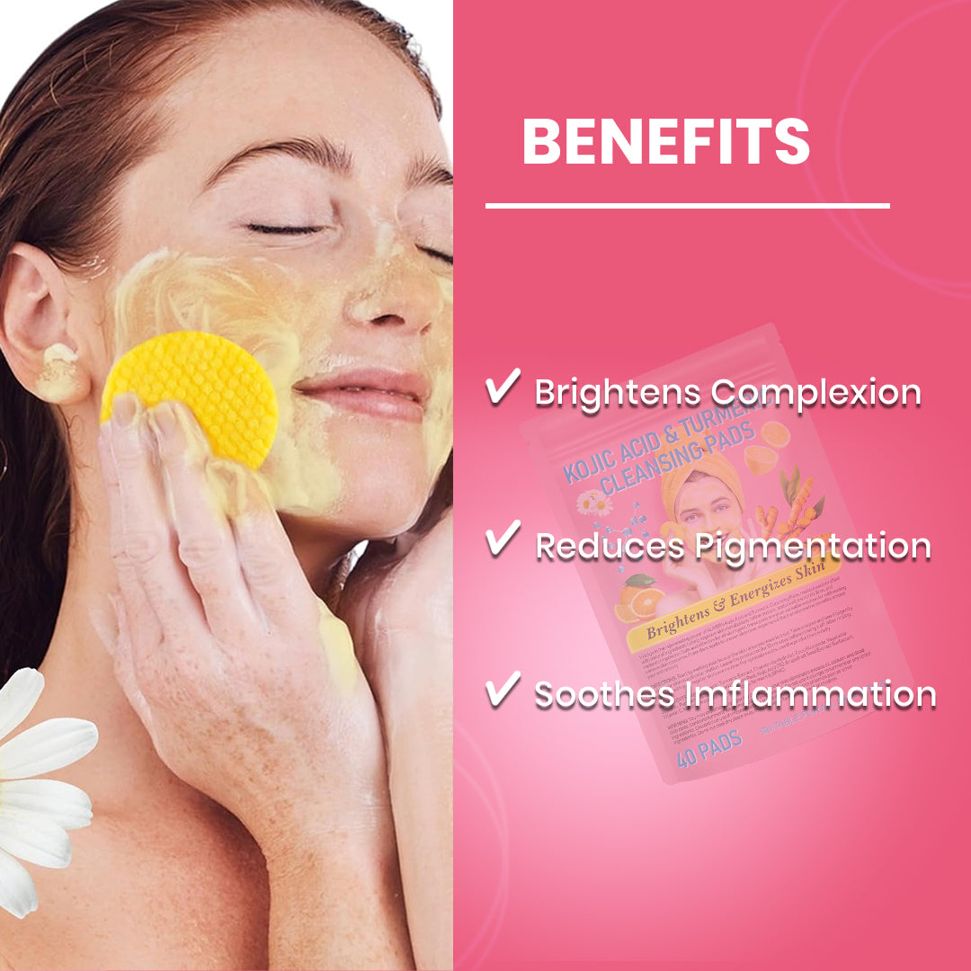 Turmeric & Kojic Acid Pads – Skin Brightening & Acne Treatment