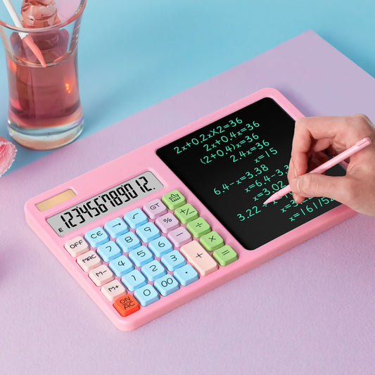 2-in-1 Calculator & Writing Tablet For Kids | Educational Toys
